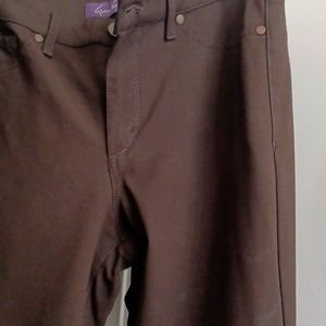 Gloria Vanderbilt Brown Jean Style Pants